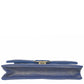 Chanel Iridescent Blue CC Quilted Wallet On Chain WOC Crossbody Bag