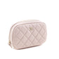 Chanel Light Pink Caviar Quilted Small Curvy Pouch Cosmetic Case