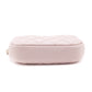 Chanel Light Pink Caviar Quilted Small Curvy Pouch Cosmetic Case