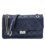 Chanel Navy Calfskin CC Crave Reissue Jumbo Flap Bag
