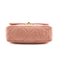 Chanel Pink Shiny Goatskin Quilted Medium Chanel 19 Flap Bag