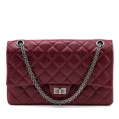 Chanel Red Quilted Aged Calfskin 2.55 Reissue 226 Flap Bag
