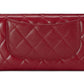 CHANEL CAVIAR QUILTED RED FLAP TRIFOLD WALLET