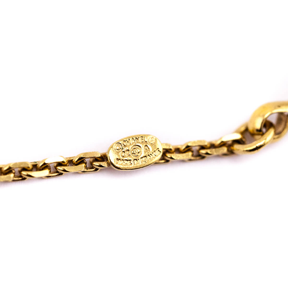 Chanel Resin CC Bead Pendant Necklace