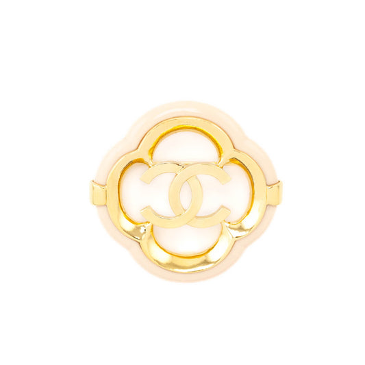 Chanel Resin CC Brooch
