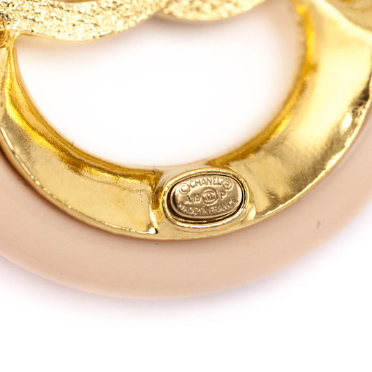 Chanel Resin CC Brooch