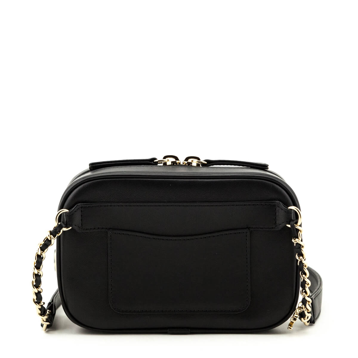 Chanel Black Lambskin CC Mania Waist Bag