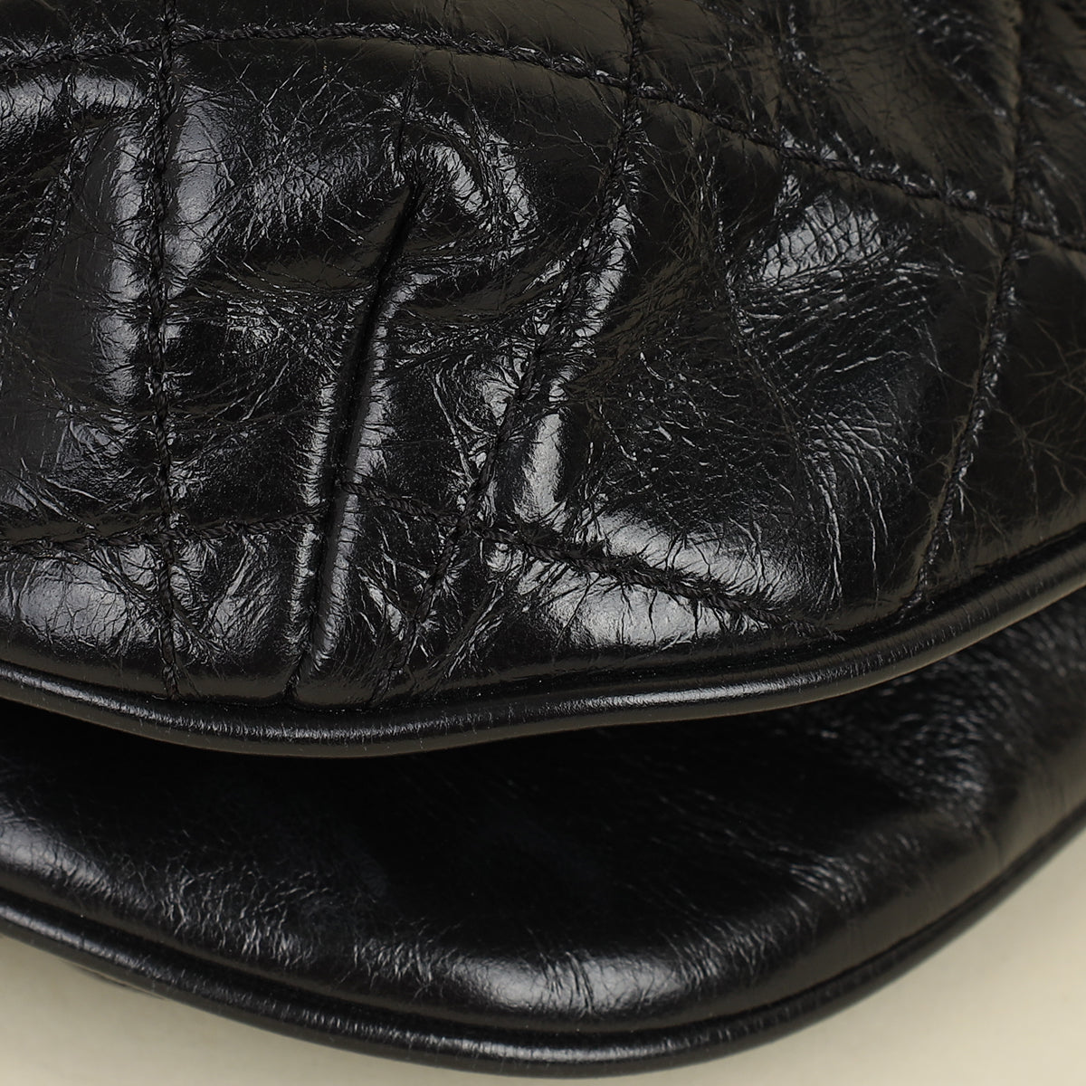 Chanel Black CC Bubble Large Messenger Flap Bag