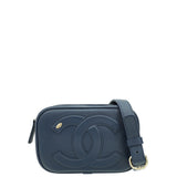 Chanel Navy Blue CC CC Mania Camera Case Waist Bag