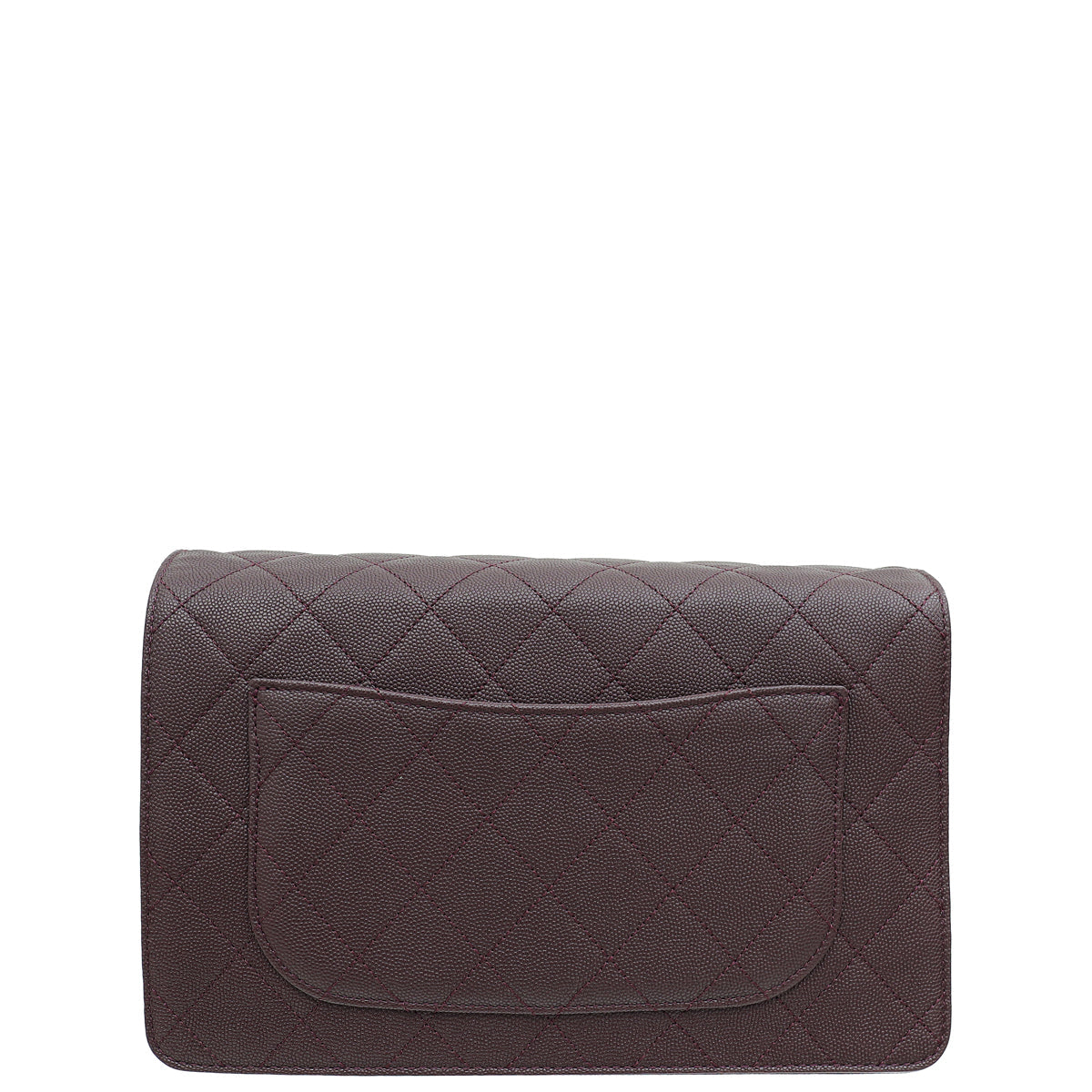 Chanel Burgundy CC Stitched Lady Coco Flap Bag