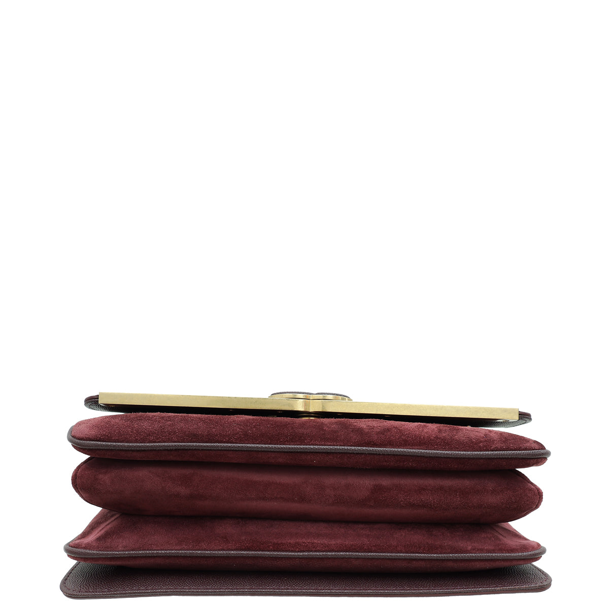 Chanel Burgundy CC Stitched Lady Coco Flap Bag