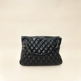 Chanel Black CC Charm Quilted Tote Bag
