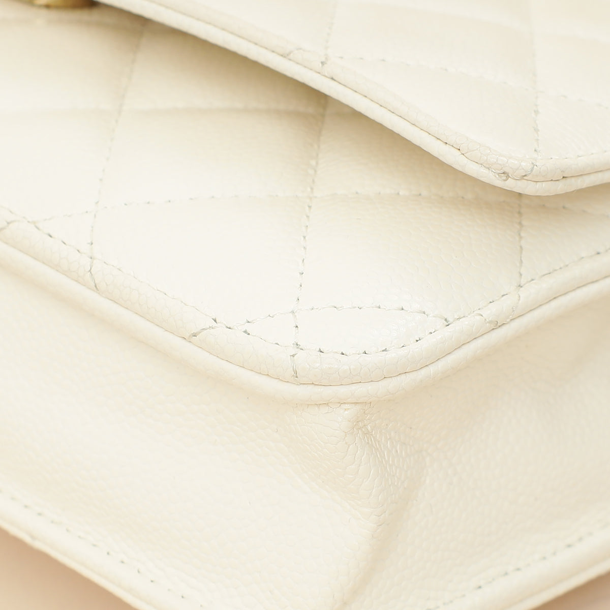 Chanel White Classic Wallet on Chain