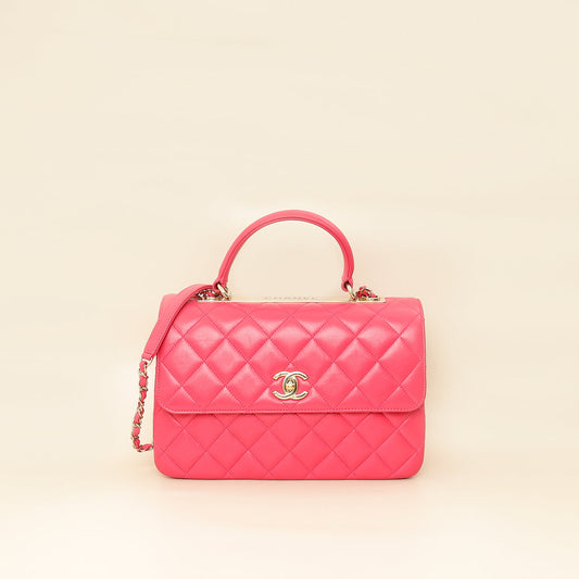 Chanel Hot Pink CC Trendy Flap Bag