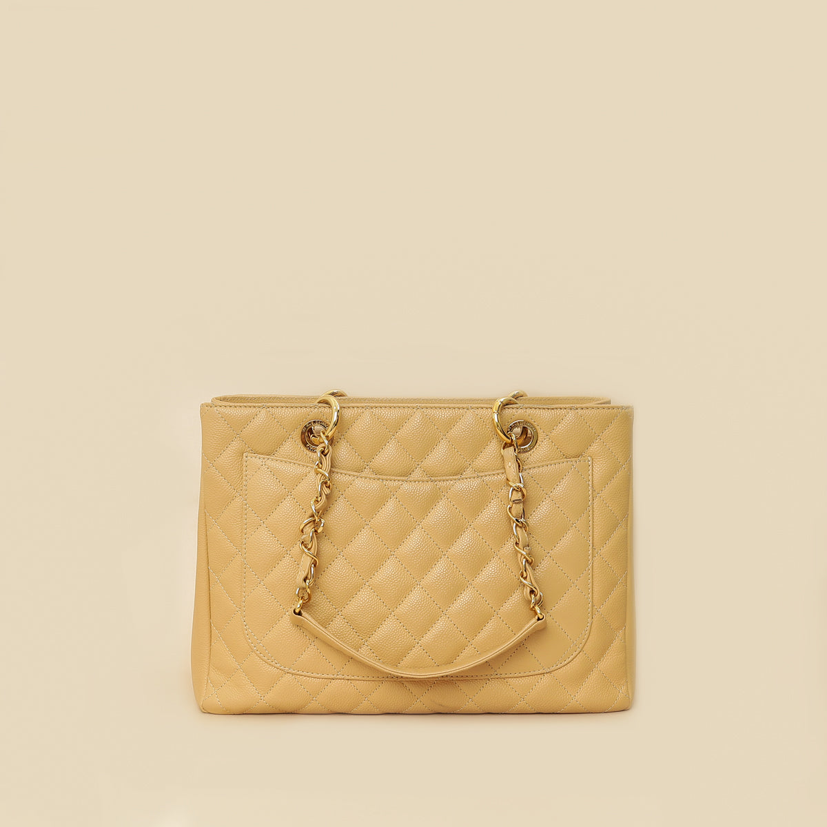Chanel Beige Grand Shopping Tote "GST" Medium Bag