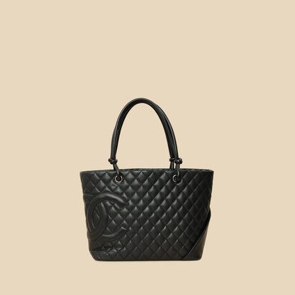 Chanel Black Cambon Ligne Large Tote Bag