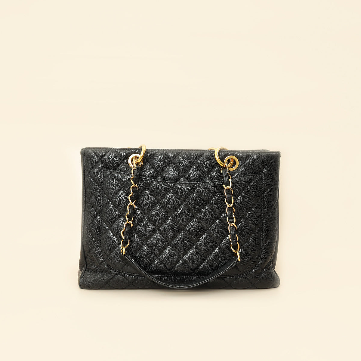 Chanel Black Grand Shopping Tote (GST) Medium Bag