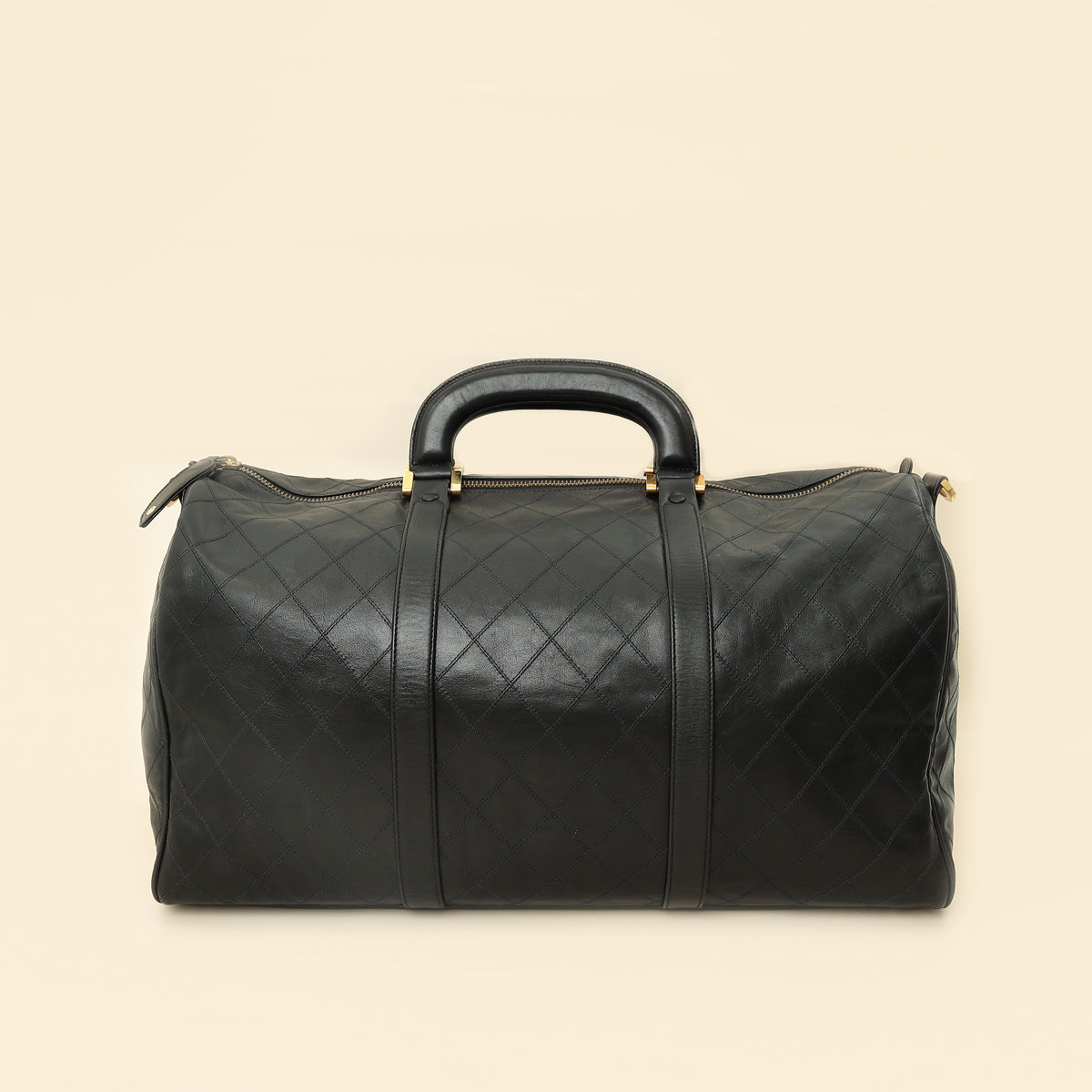 Chanel Black   Stitched Duffle Bag