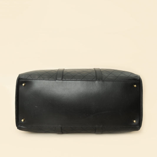 Chanel Black   Stitched Duffle Bag