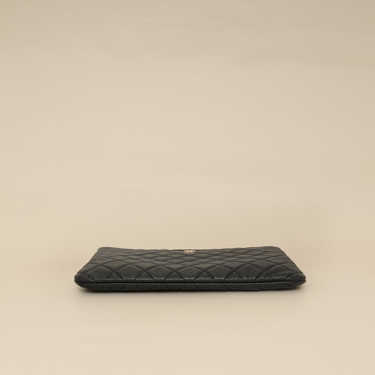 Chanel Black CC Classic Zip Pouch