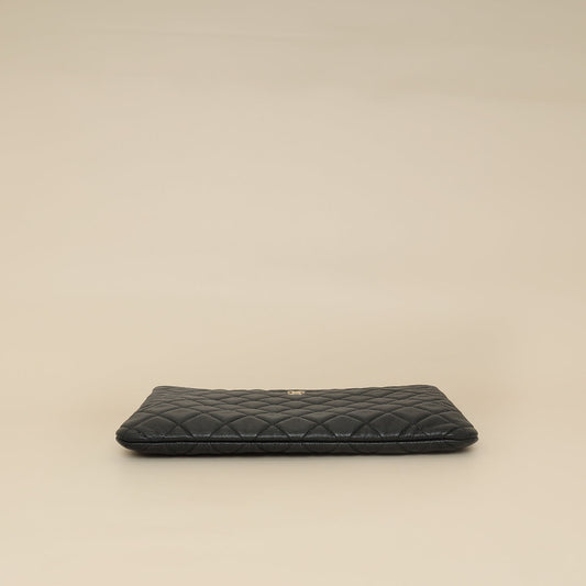 Chanel Black CC Classic Zip Pouch