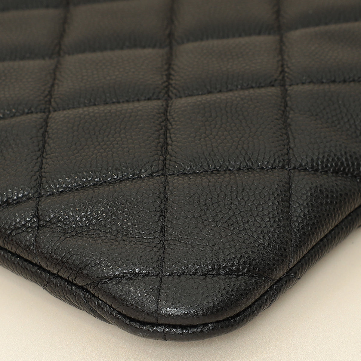 Chanel Black CC Classic Zip Pouch