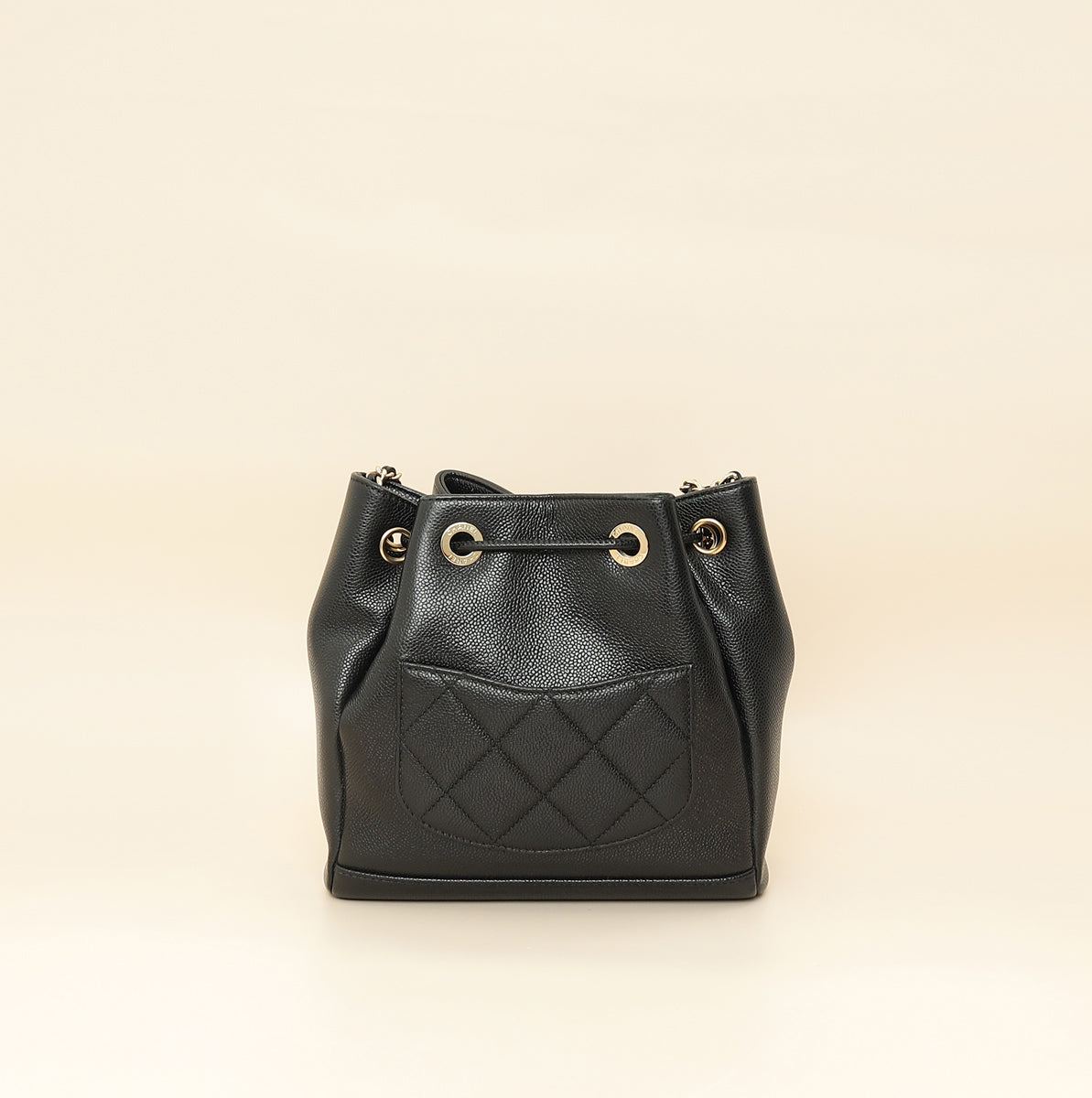 Chanel Black CC Business Affinity Bucket Bag