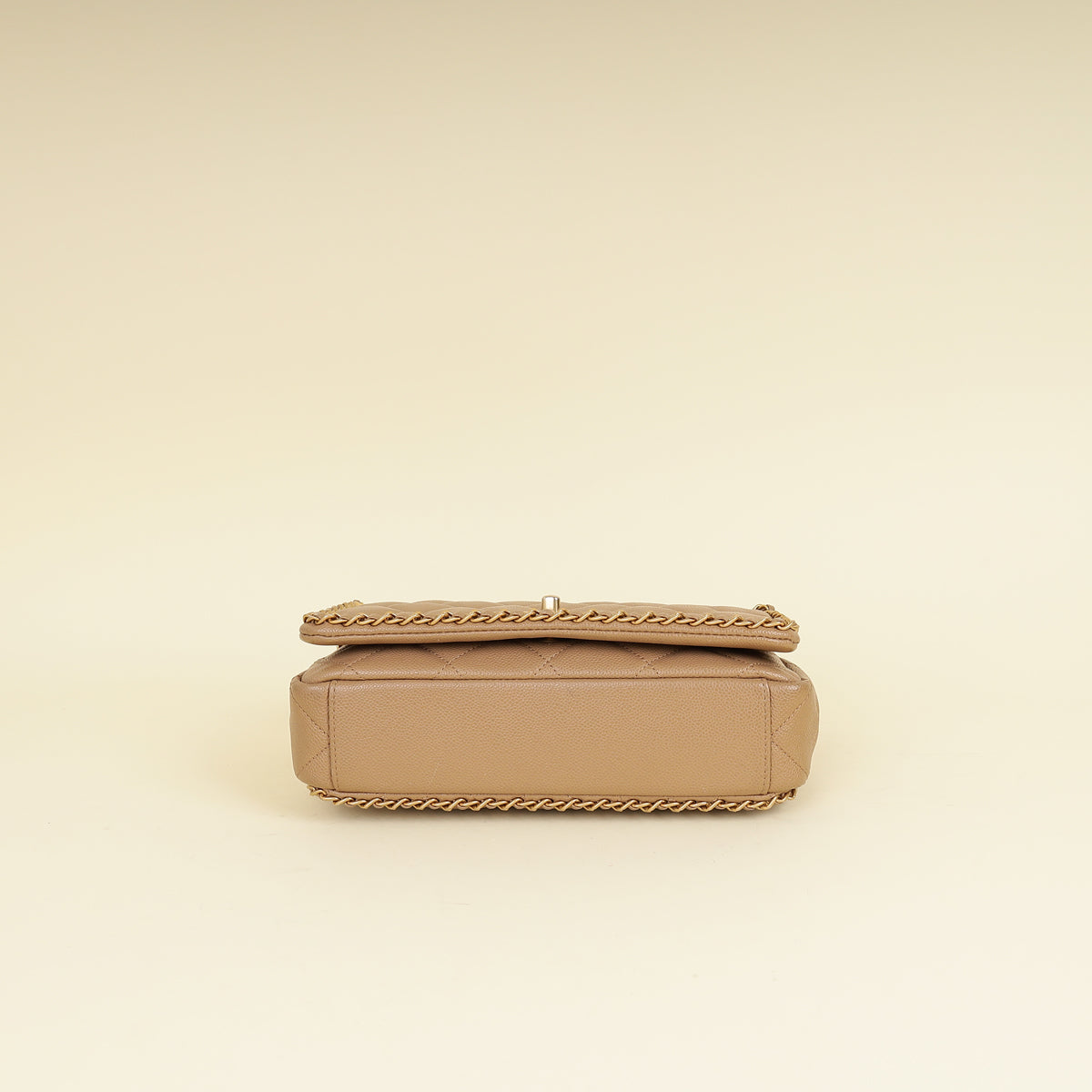 Chanel Beige CC Never Ending Chain Flap Bag