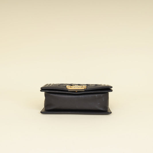Chanel Black Le Boy Woven Small Bag