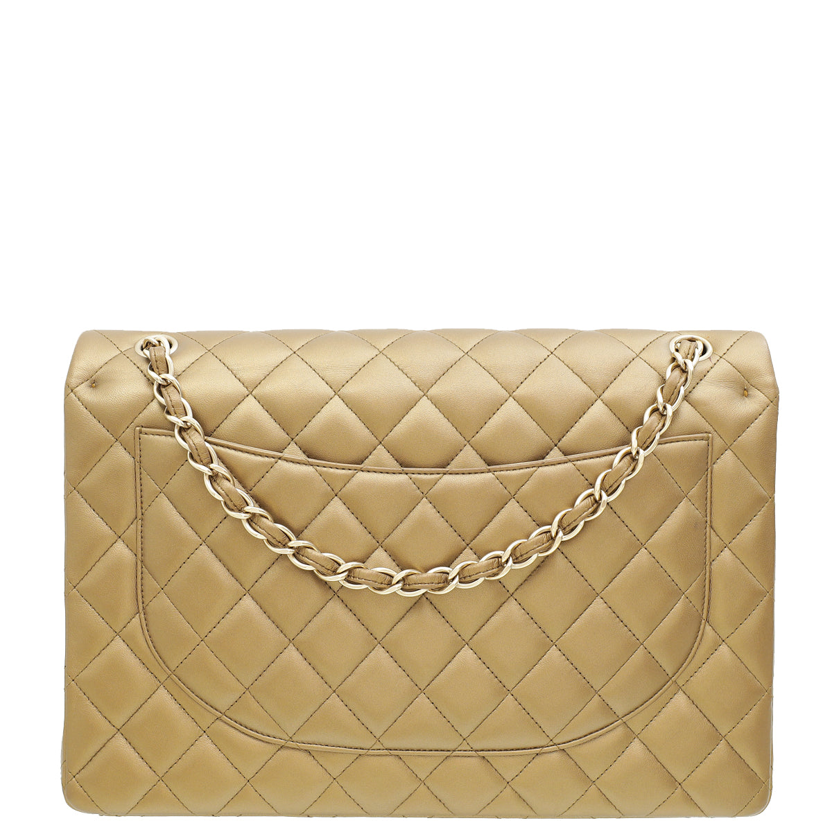 Chanel Bronze CC Classic Double Flap Maxi Bag