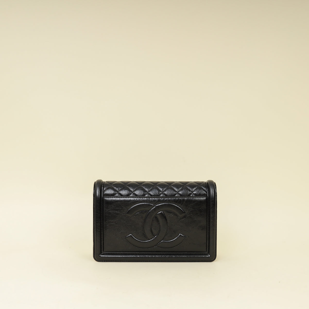 Chanel Black Wallet On Chain w/ Mirror