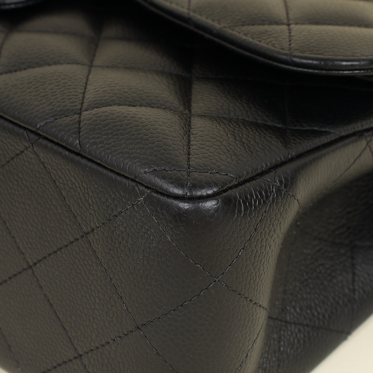 Chanel Black CC Classic Double Flap Jumbo Bag