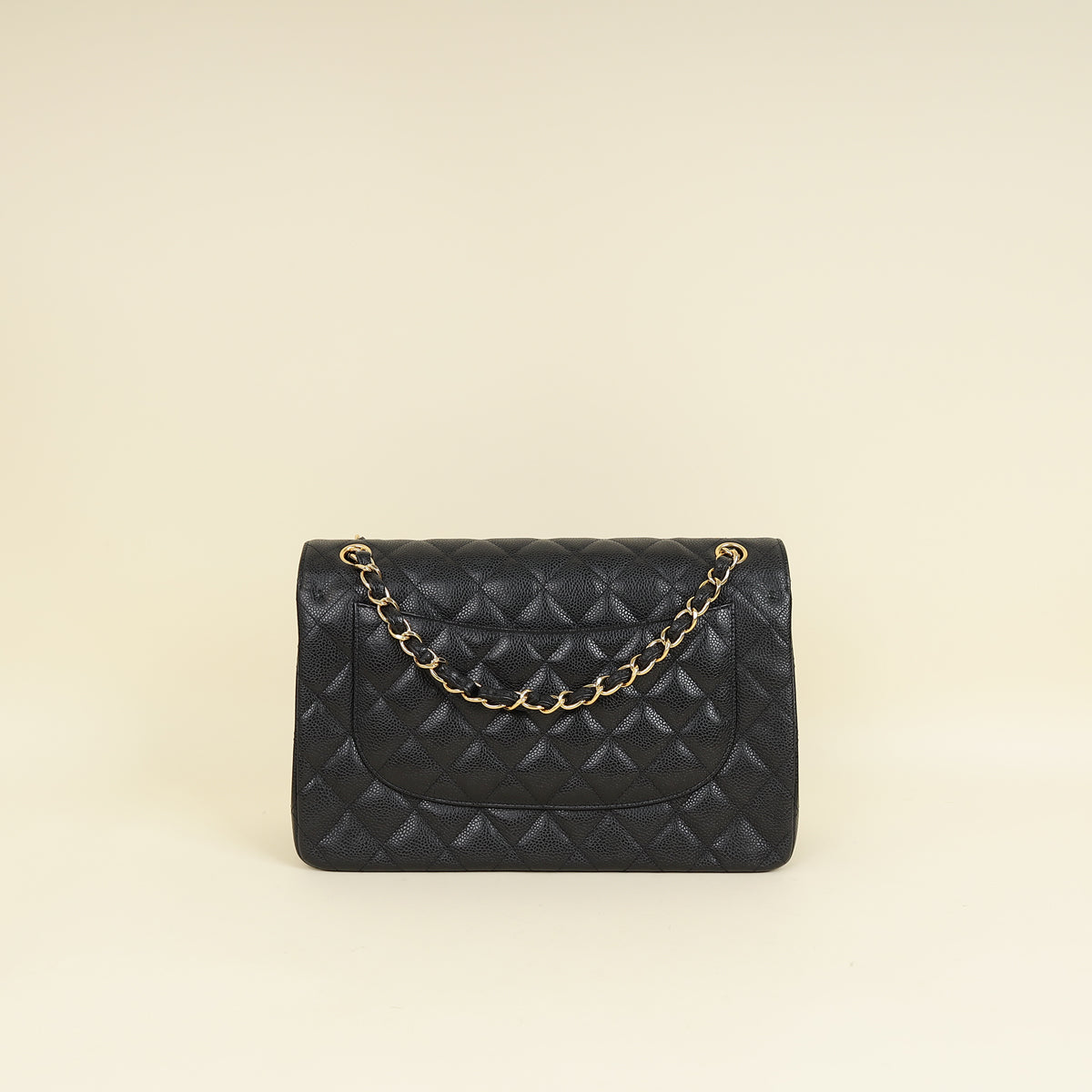 Chanel Black CC Classic Double Flap Jumbo Bag