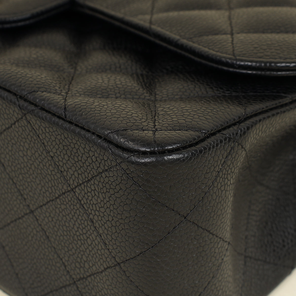 Chanel Black CC Classic Double Flap Jumbo Bag