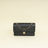 Chanel Black CC Classic 11.12 Medium Double Flap Bag