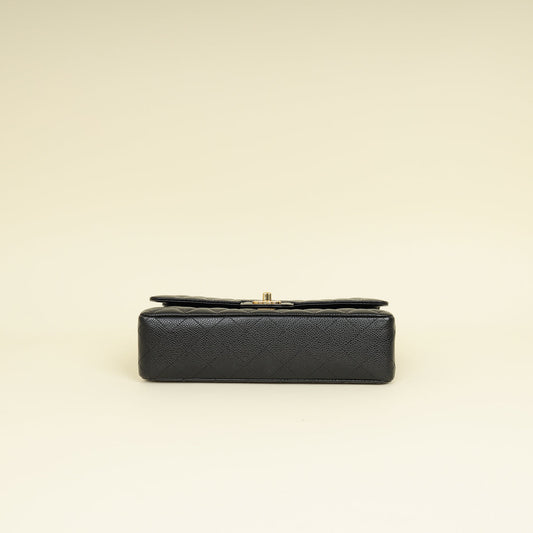 Chanel Black CC Classic 11.12 Medium Double Flap Bag
