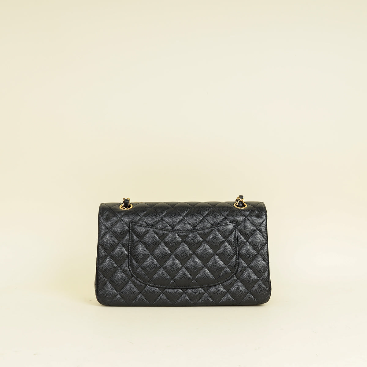 Chanel Black Classic Double Flap Medium Bag