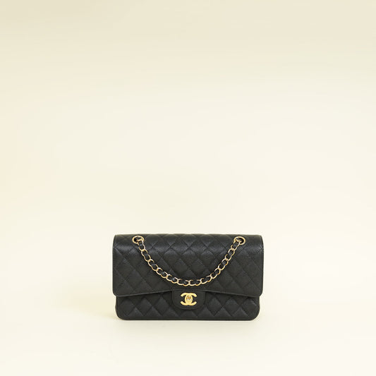 Chanel Black CC Classic 11.12 Double Flap Medium Bag