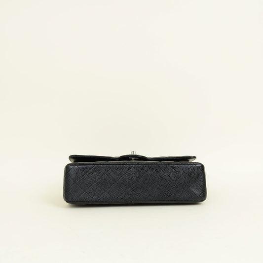 Chanel Black Classic Double Flap Medium Bag
