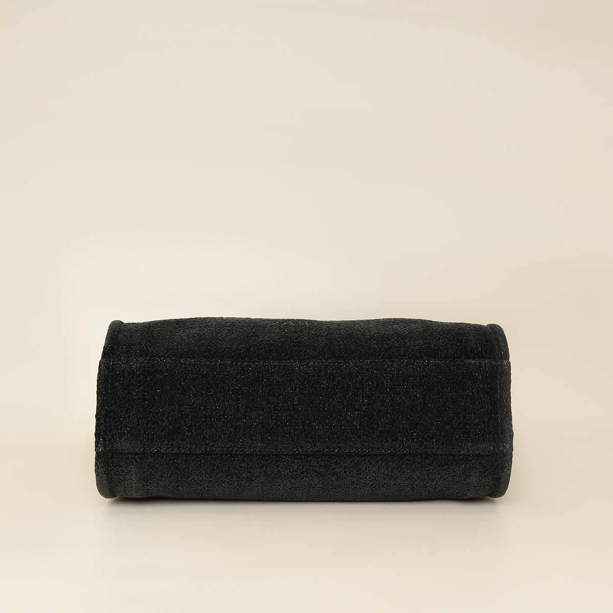 Chanel Black CC Deauville Tote Lurex Boucle Medium Bag