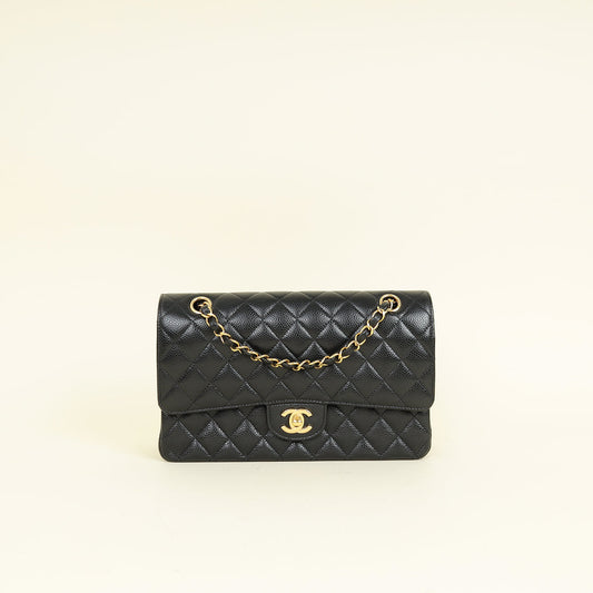Chanel Black CC Classic 11.12 Double Flap Medium Bag