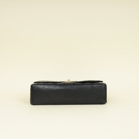 Chanel Black CC Classic 11.12 Double Flap Medium Bag
