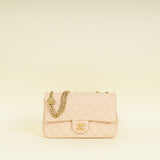 Chanel Light Peach CC Camellia Crush Small Flap Bag