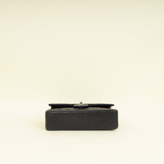 Chanel Black CC Classic Double Flap Medium Bag