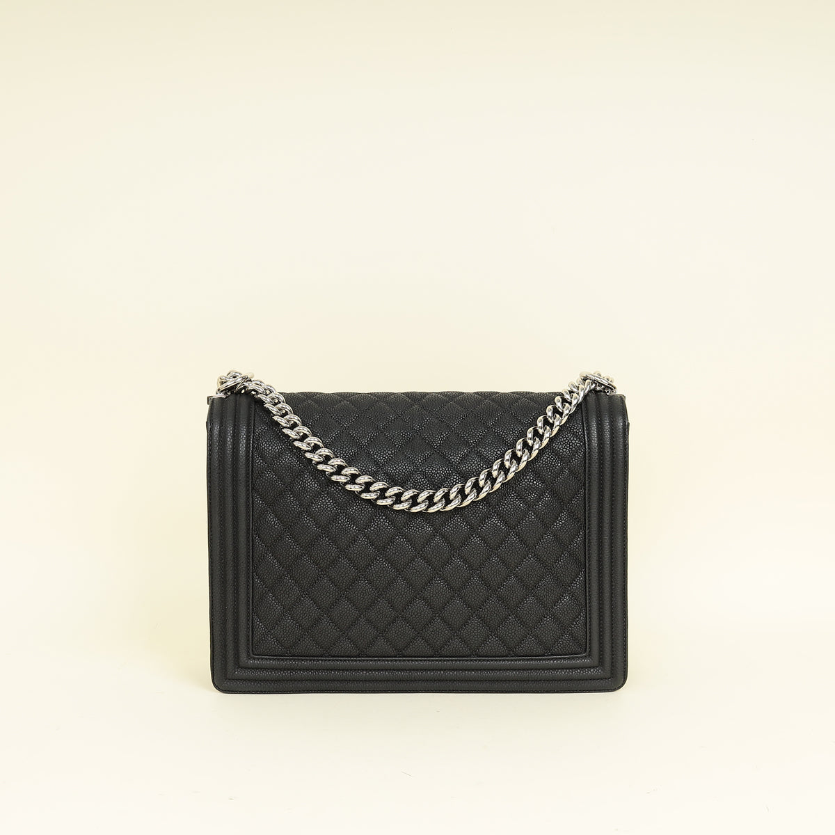 Chanel Black Le Boy Nubuck Large Bag