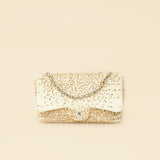 Chanel Bicolor Raffia Sequins Single Flap Jumbo Bag