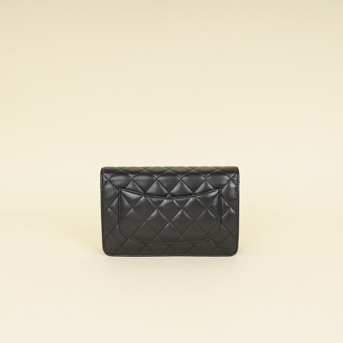 Chanel Black CC Classic Wallet On Chain