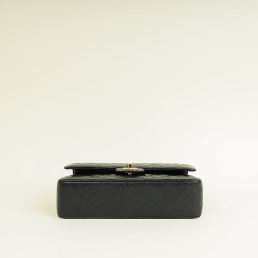 Chanel Black CC Classic 11.12 Double Flap Medium Bag