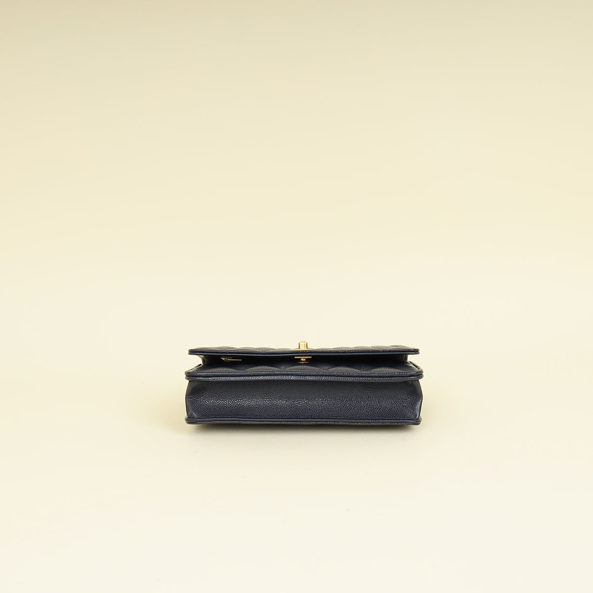 Chanel Navy Blue CC Top Handle Wallet On Chain