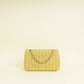 Chanel Yellow CC Classic Tweed Double Flap Medium Bag